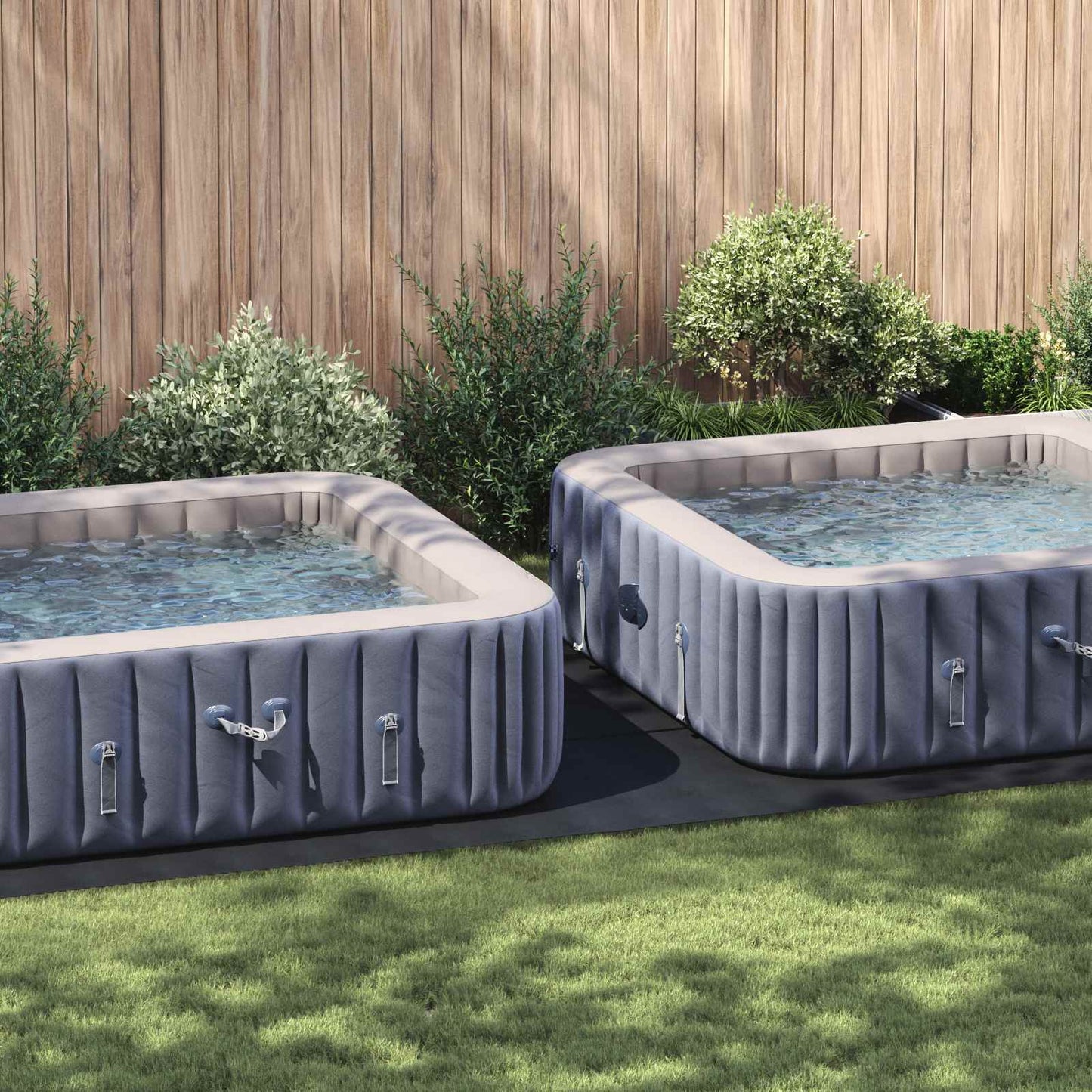 Telo per Fondo Piscina Regolabile Nero 640 x 321 x 0,1 cm | homemem39