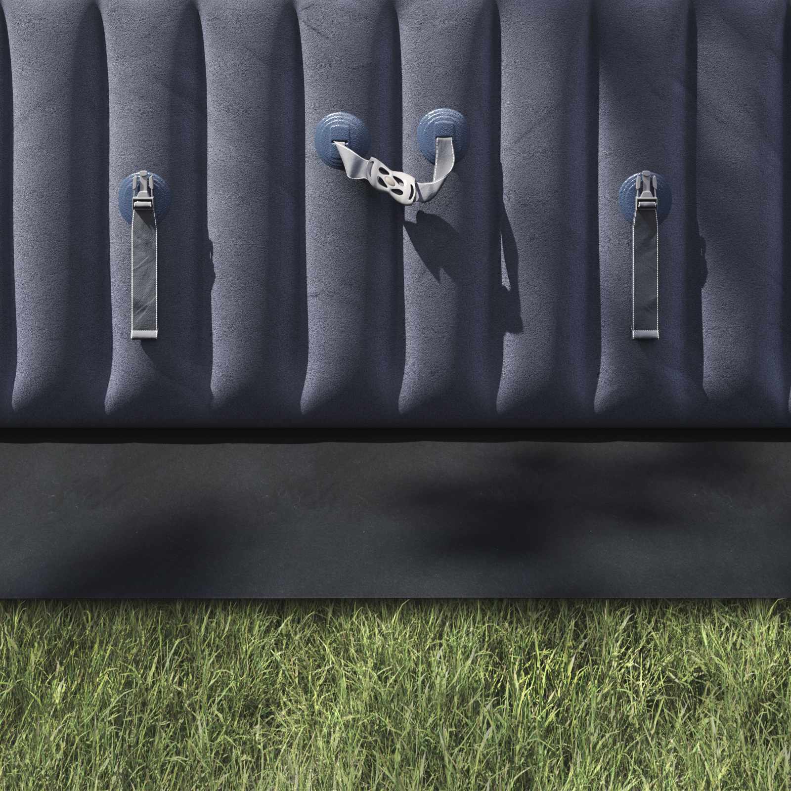 Telo per Fondo Piscina Regolabile Nero 640 x 321 x 0,1 cm | homemem39