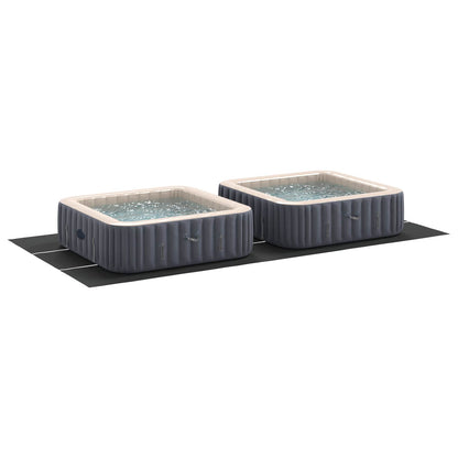 Telo per Fondo Piscina Regolabile Nero 640 x 321 x 0,1 cm | homemem39