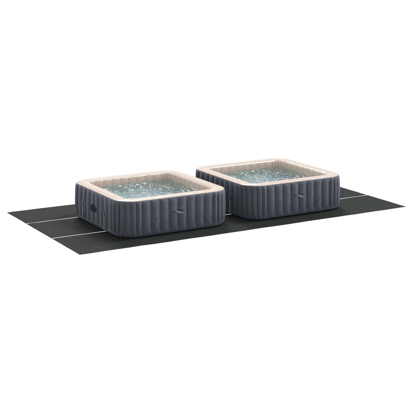 Telo per Fondo Piscina Regolabile Nero 750 x 372 x 0,1 cm | homemem39