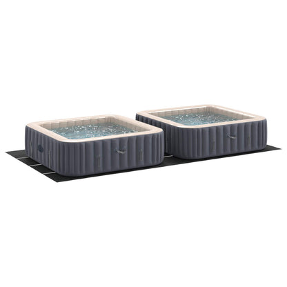 Telo per Fondo Piscina Regolabile Nero 820 x 420 x 0,1 cm