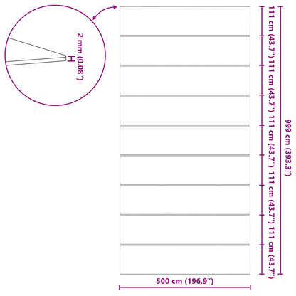 Telo per Fondo Piscina Regolabile Nero 999 x 500 x 0,1 cm | homemem39