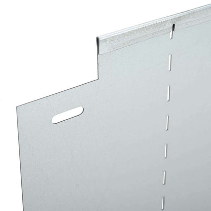 Bordure per prato 5 pcs Argento 100 x 25 x 0,07 cm | homemem39