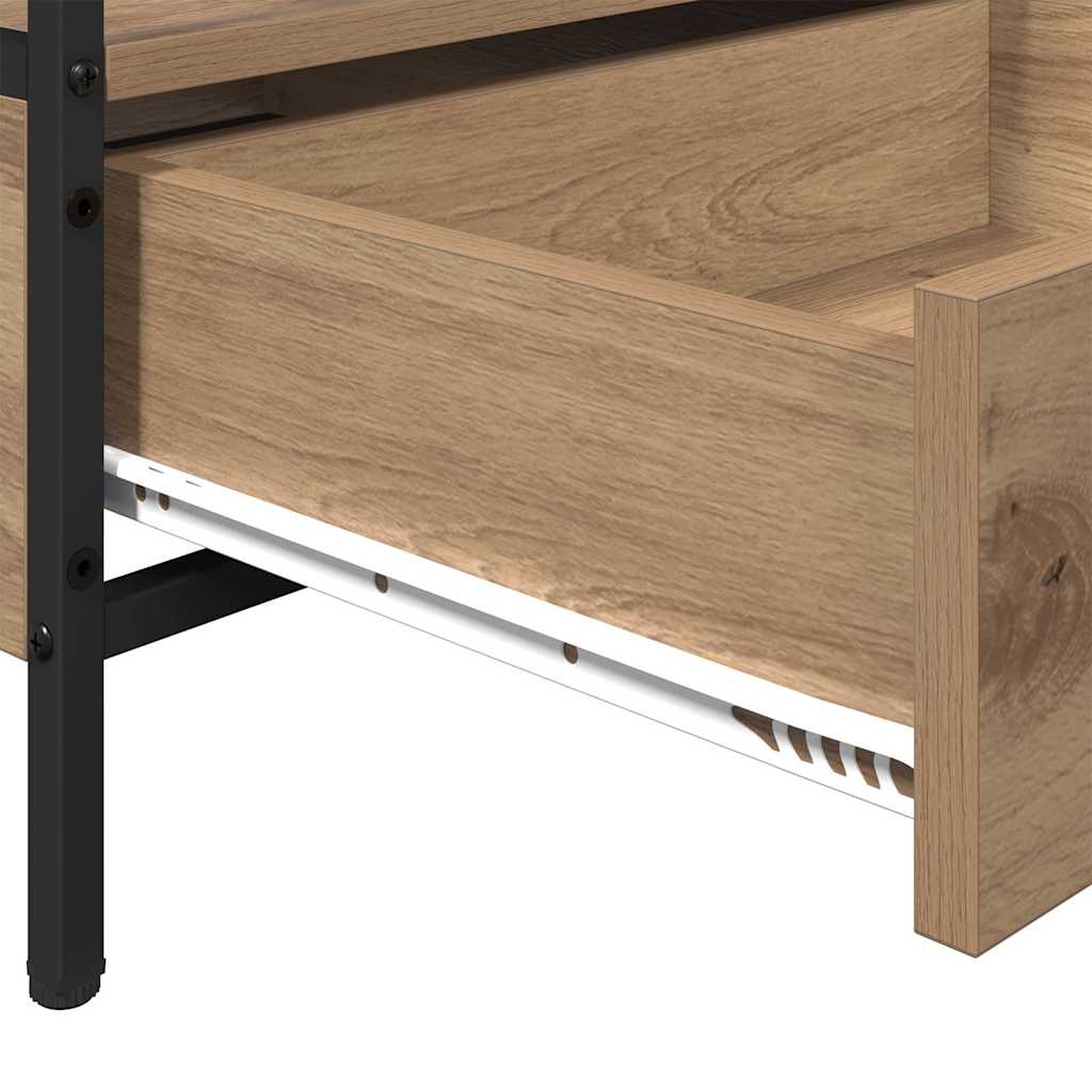 Tavolino da salotto rovere artigianale 100 x 51 x 45 cm | homemem39