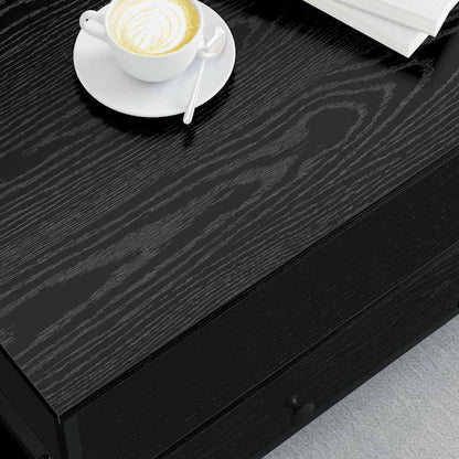 Tavolino da salotto with Drawer Rovere nero 100 x 51 x 45 cm