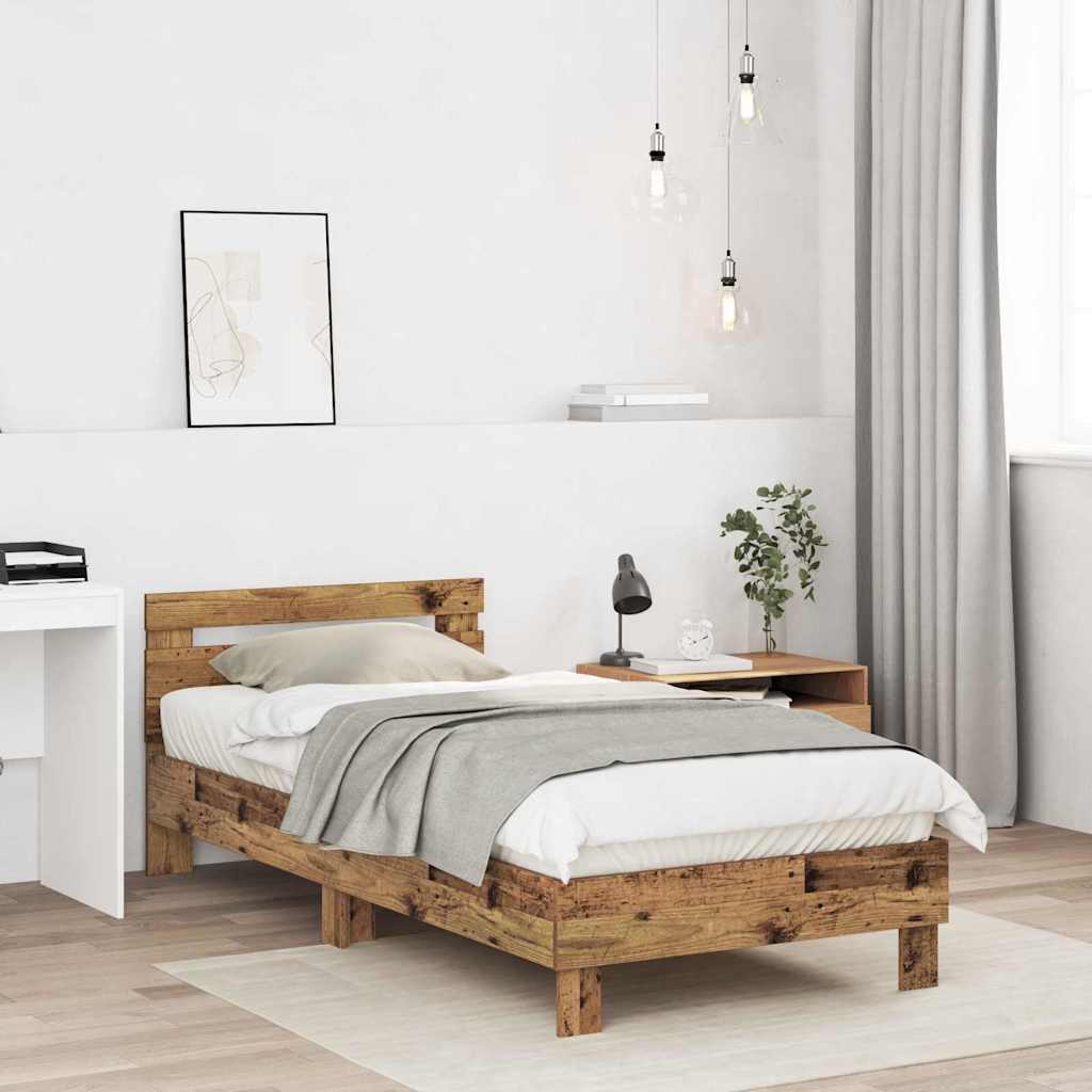 Struttura del letto Legno vecchio 203 x 95 x 70 cm | homemem39