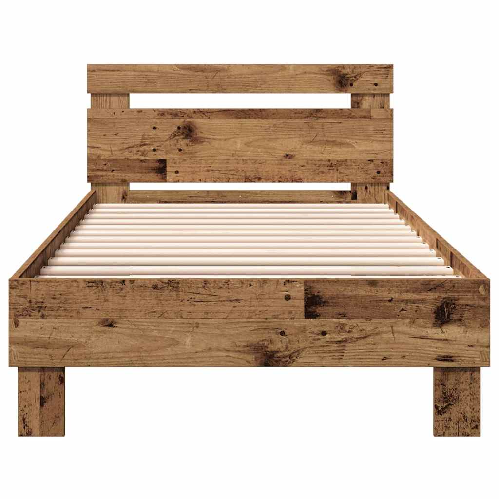Struttura del letto Legno vecchio 203 x 95 x 70 cm | homemem39