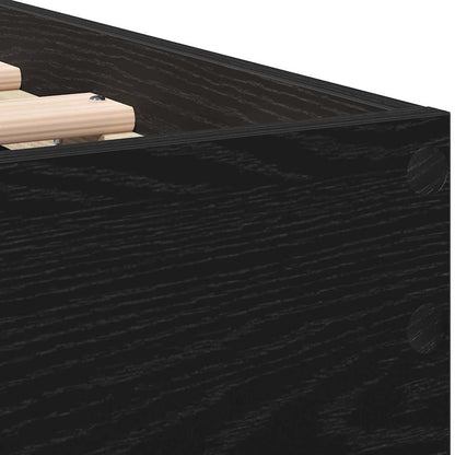 Struttura del letto Rovere Nero 203 x 95 x 70 cm | homemem39