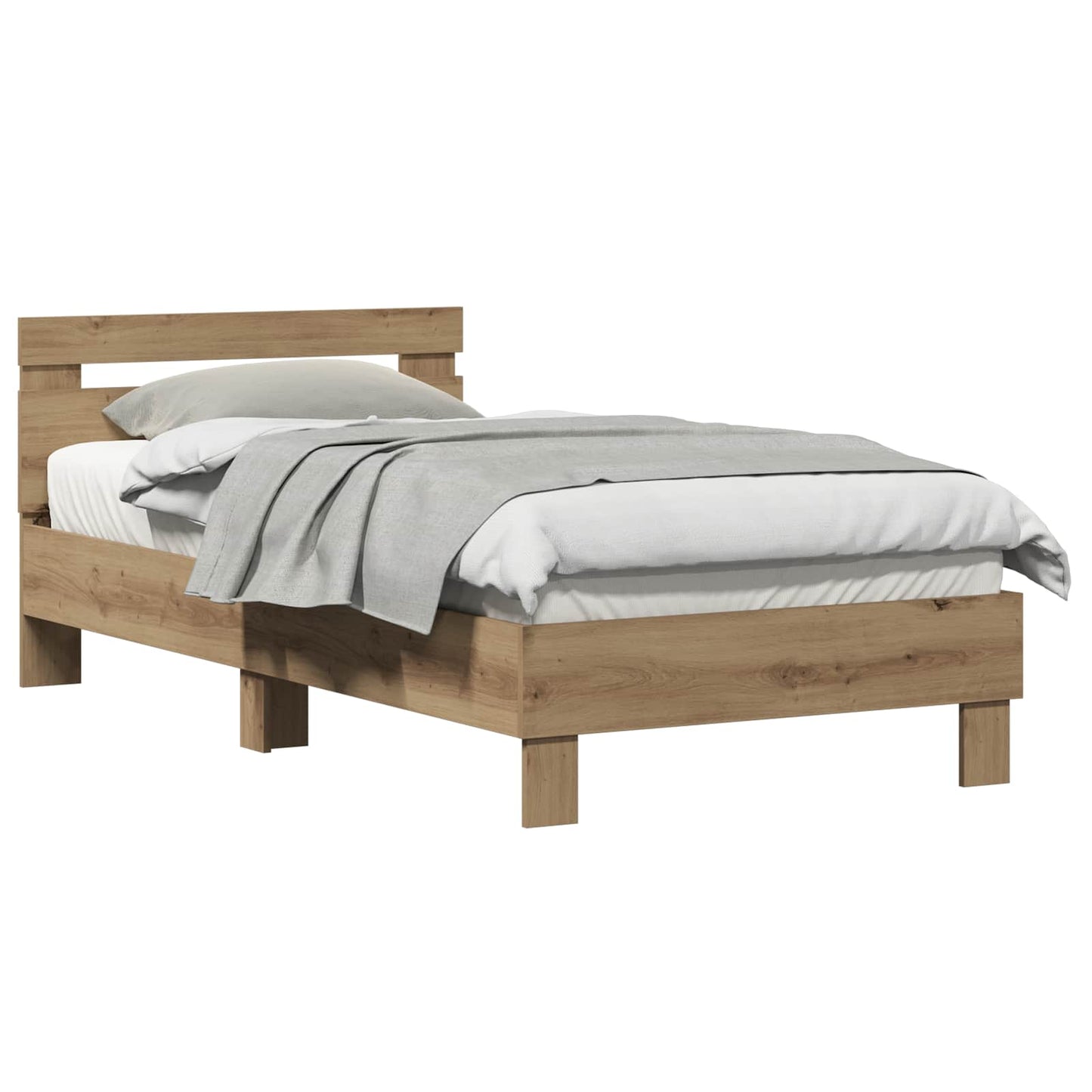 Struttura del letto Rovere artigianale 193 x 95 x 88 cm | homemem39