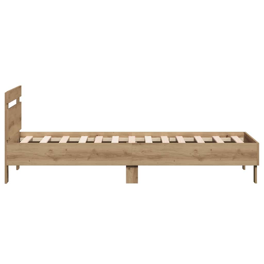 Struttura del letto Rovere artigianale 193 x 95 x 88 cm | homemem39