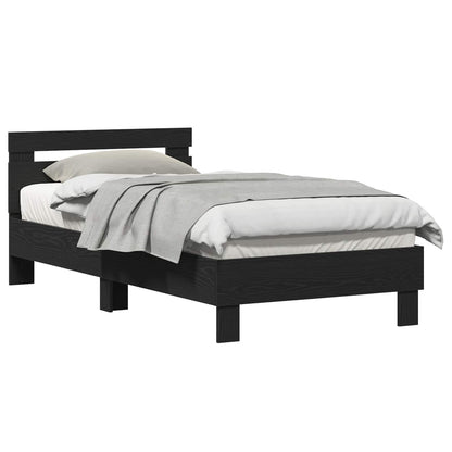 Struttura del letto Rovere Nero 193 x 95 x 88 cm | homemem39