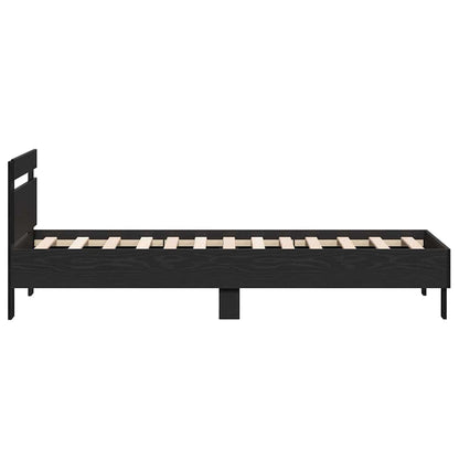 Struttura del letto Rovere Nero 193 x 95 x 88 cm | homemem39