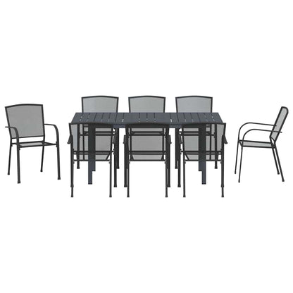 Set da Pranzo per Giardino 9 pcs Antracite | homemem39