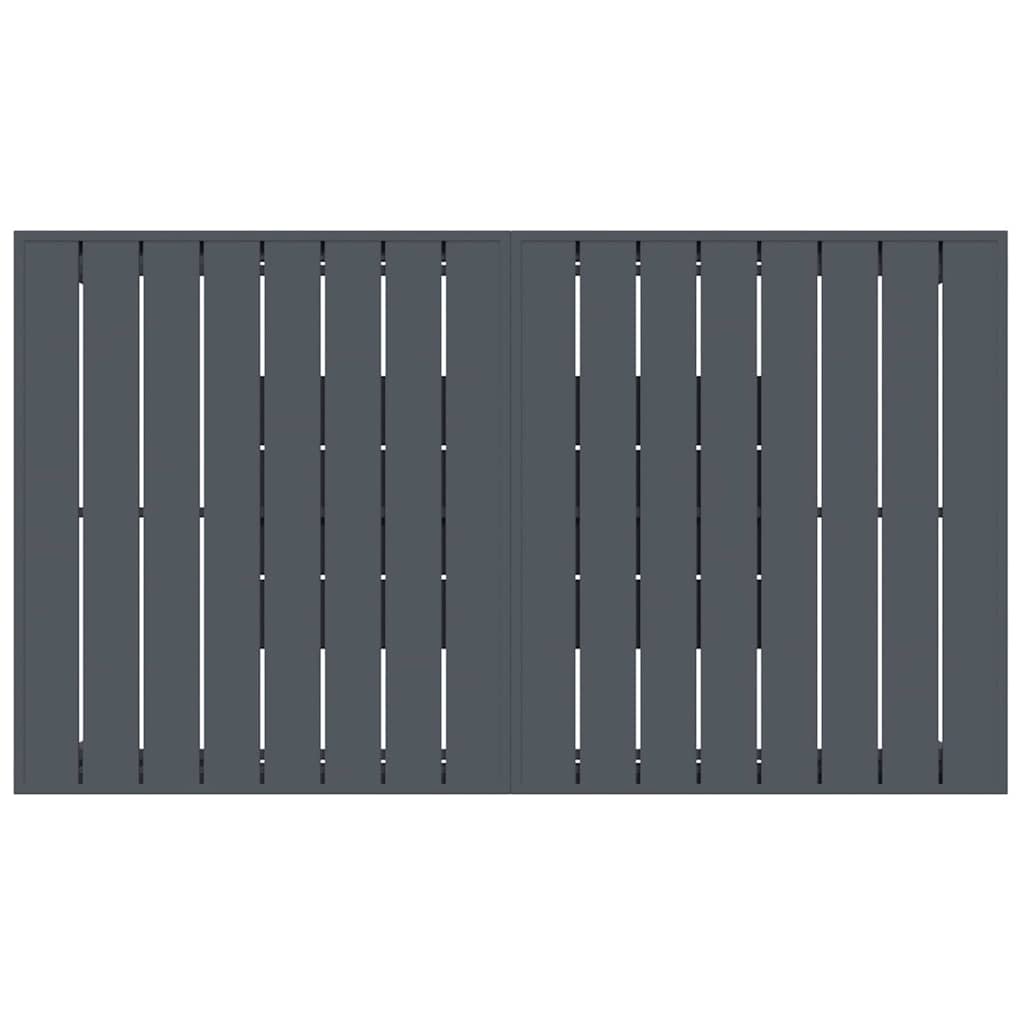 Set da Pranzo per Giardino 7 pcs Grigio Poly Rattan - homemem39