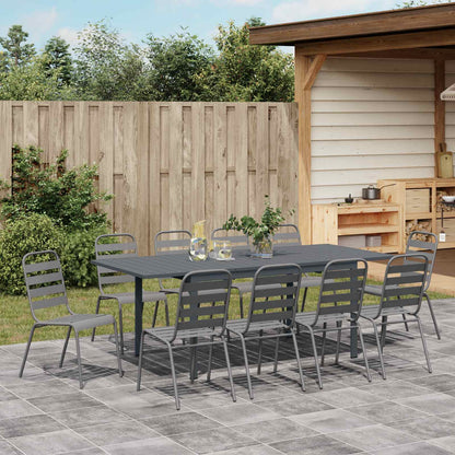 Set da Pranzo per Giardino 11 pcs Antracite