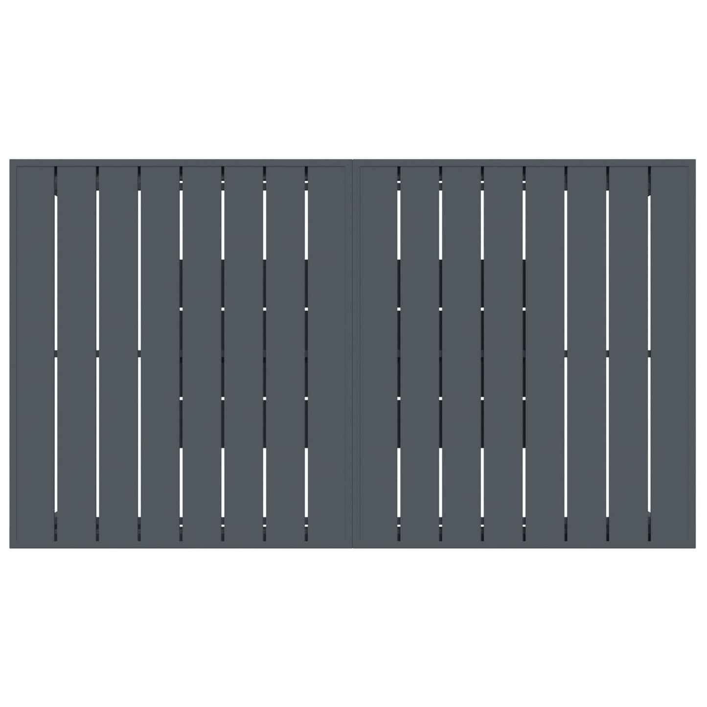 Set da Pranzo per Giardino 9 pcs Nero polyrattan