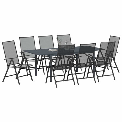 Set da Pranzo per Giardino 9 pcs Acciaio - homemem39