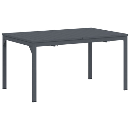Set da Pranzo per Giardino 9 pcs Antracite Acciaio