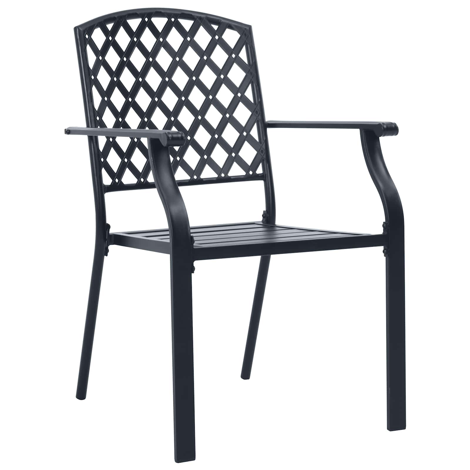 Set da Pranzo per Giardino 9 pcs Antracite Acciaio | homemem39