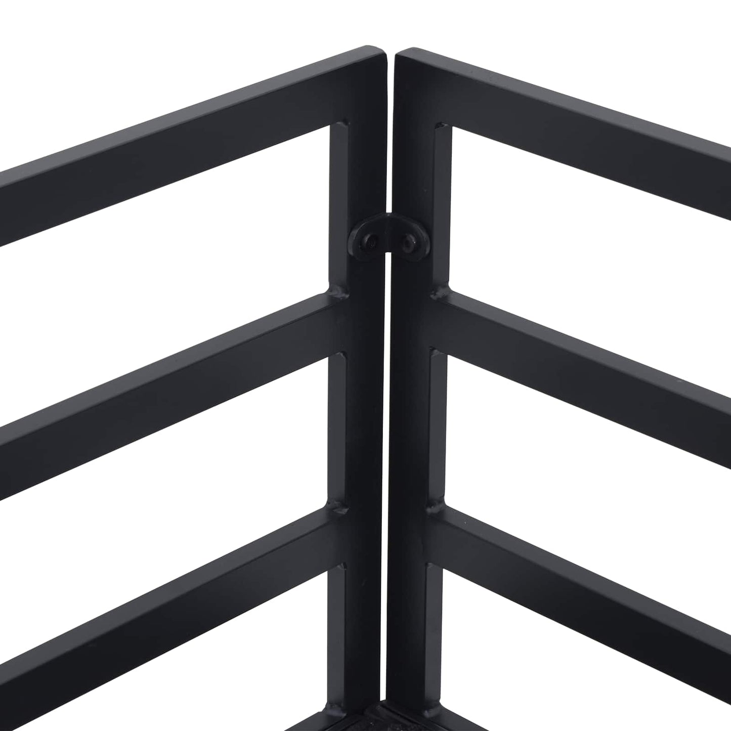Set Divano da Giardino con cuscino 5 pcs Nero Alluminio | homemem39