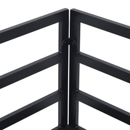 Set Divano da Giardino con cuscino 9 pcs Nero Alluminio | homemem39