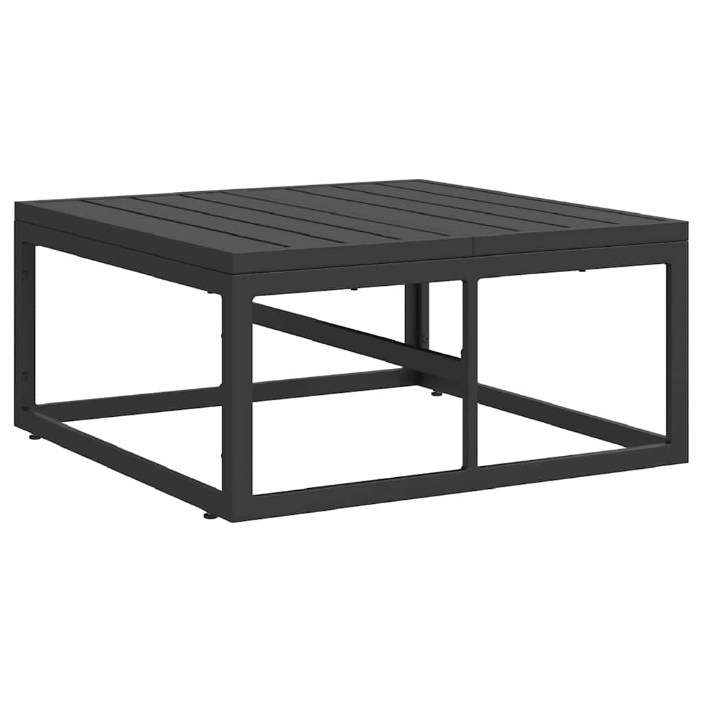 Set Divano da Giardino con cuscino 13 pcs Nero Alluminio | homemem39