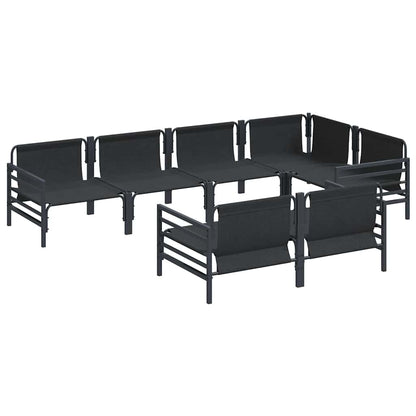Set Divano da Giardino 7 pcs Antracite Acciaio & Tessuto - homemem39