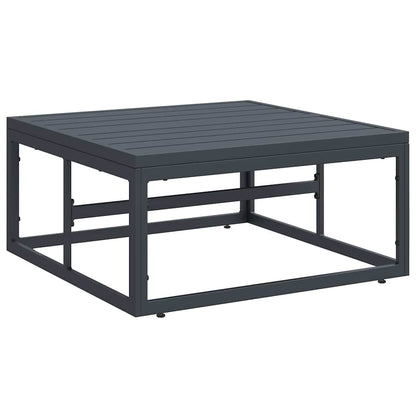 Set Divano da Giardino con cuscino 5 pcs Nero Acciaio