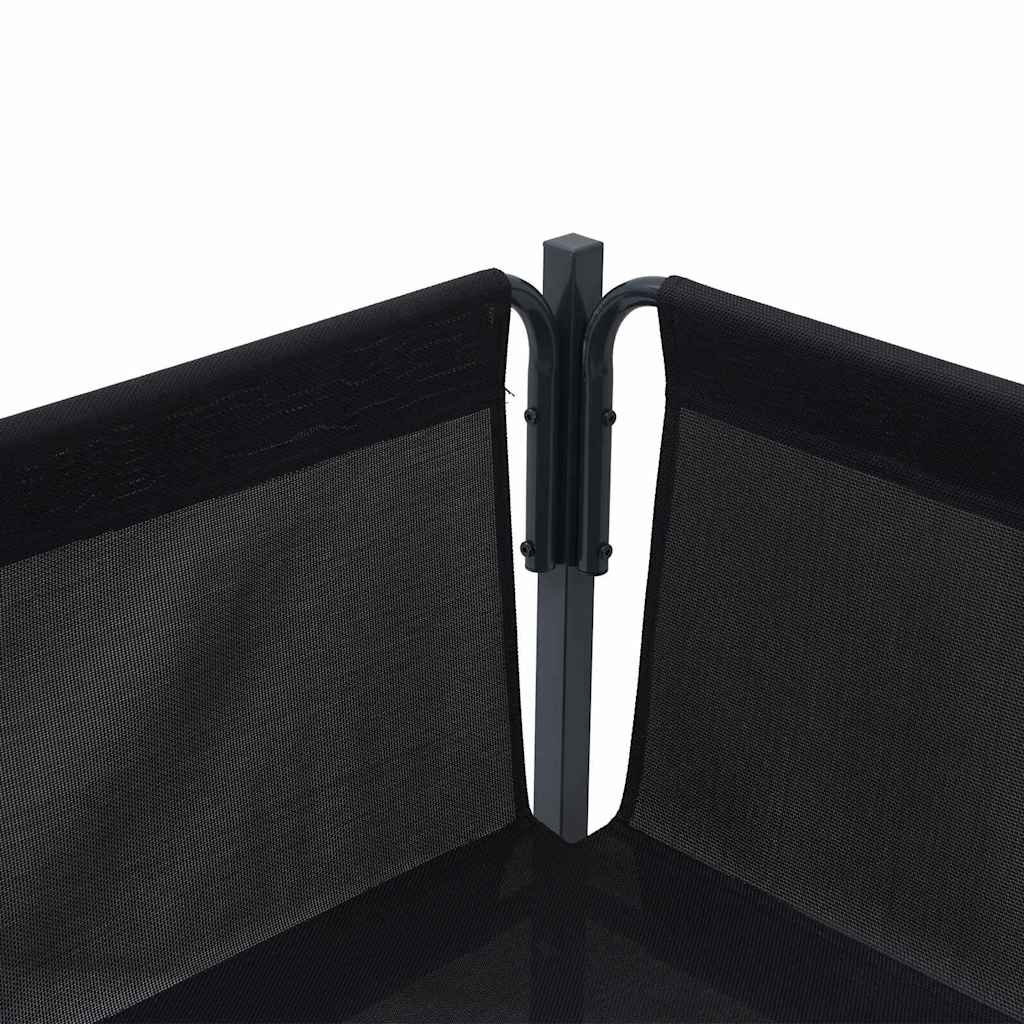 Set Divano da Giardino con cuscino 7 pcs Nero Acciaio | homemem39