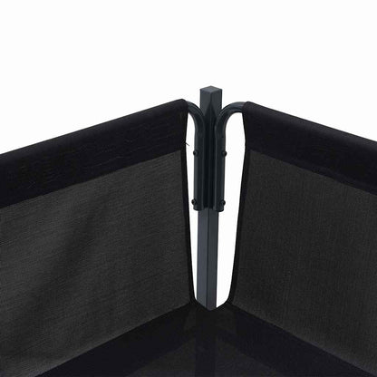 Set Divano da Giardino con cuscino 7 pcs Nero Acciaio | homemem39