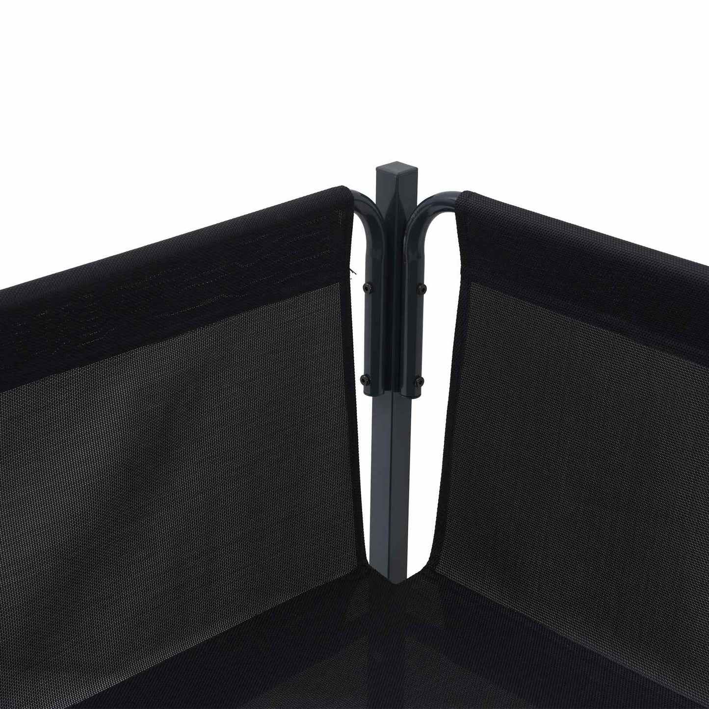 Set Divano da Giardino con cuscino 9 pcs Nero Acciaio
