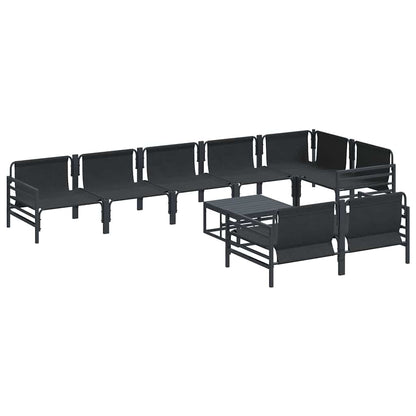 Set Divano da Giardino Antracite Acciaio - homemem39