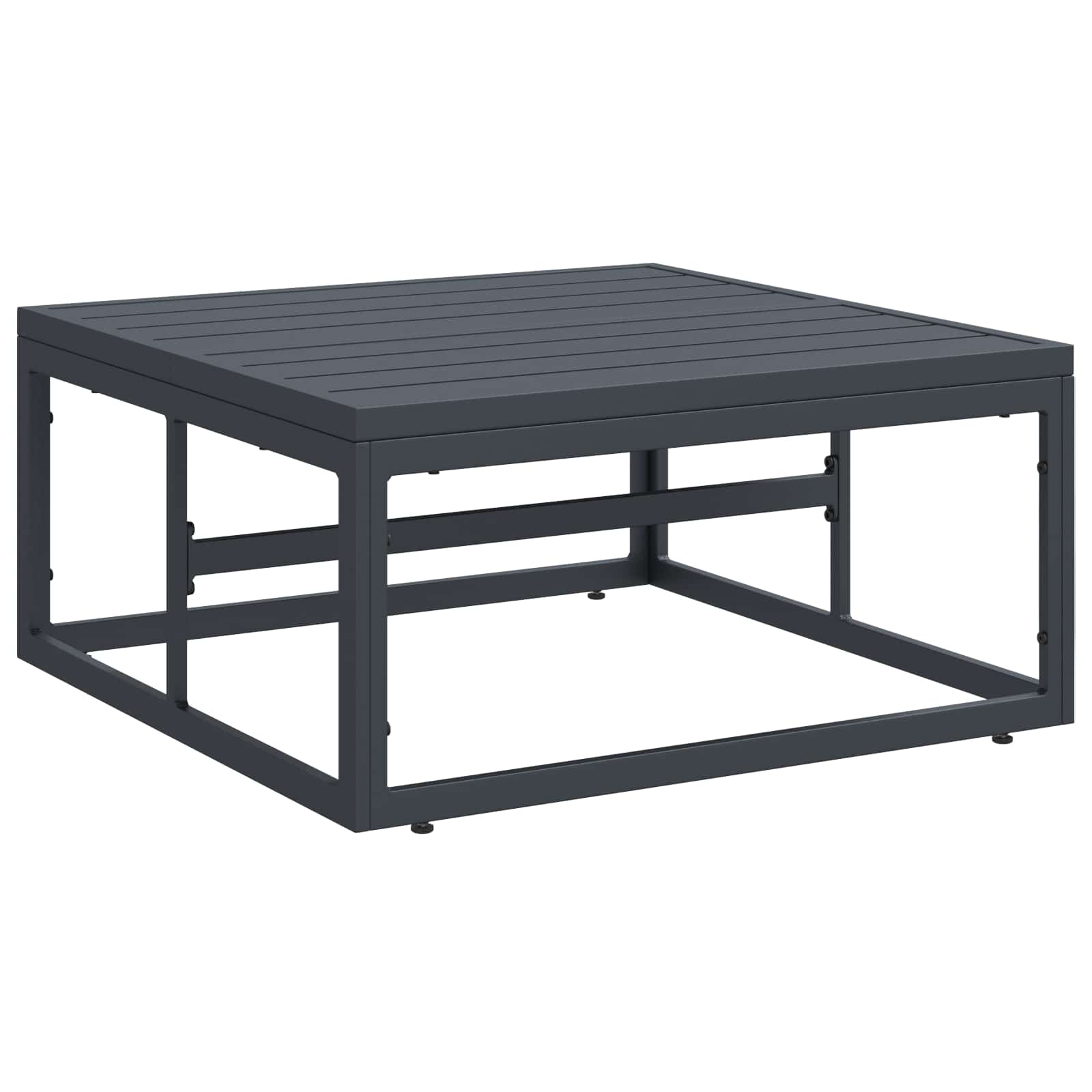 Set Divano da Giardino con cuscino 14 pcs Nero Acciaio | homemem39