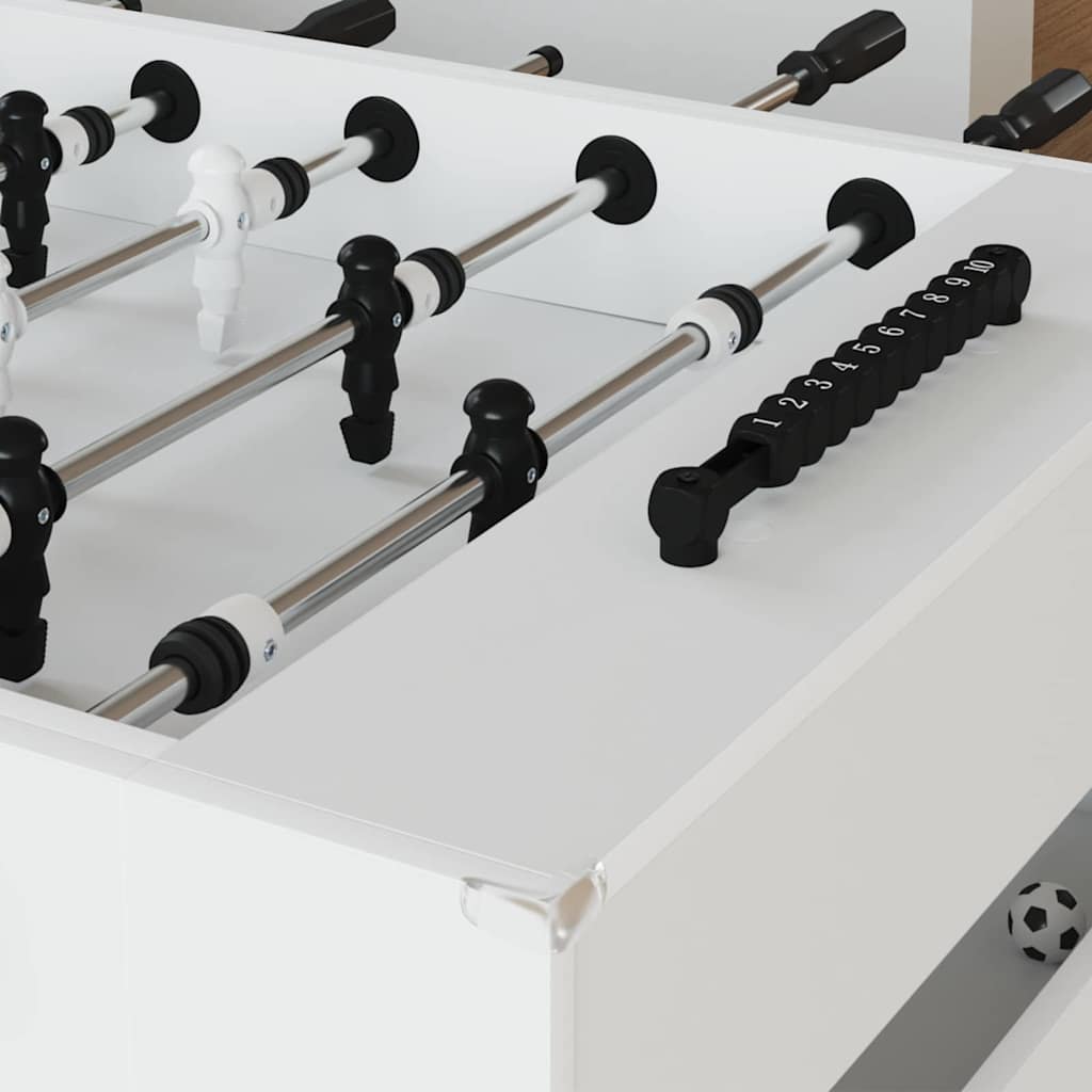 Tavolo da Calcio 2 pcs Bianco 146,5 x 74 x 85 cm