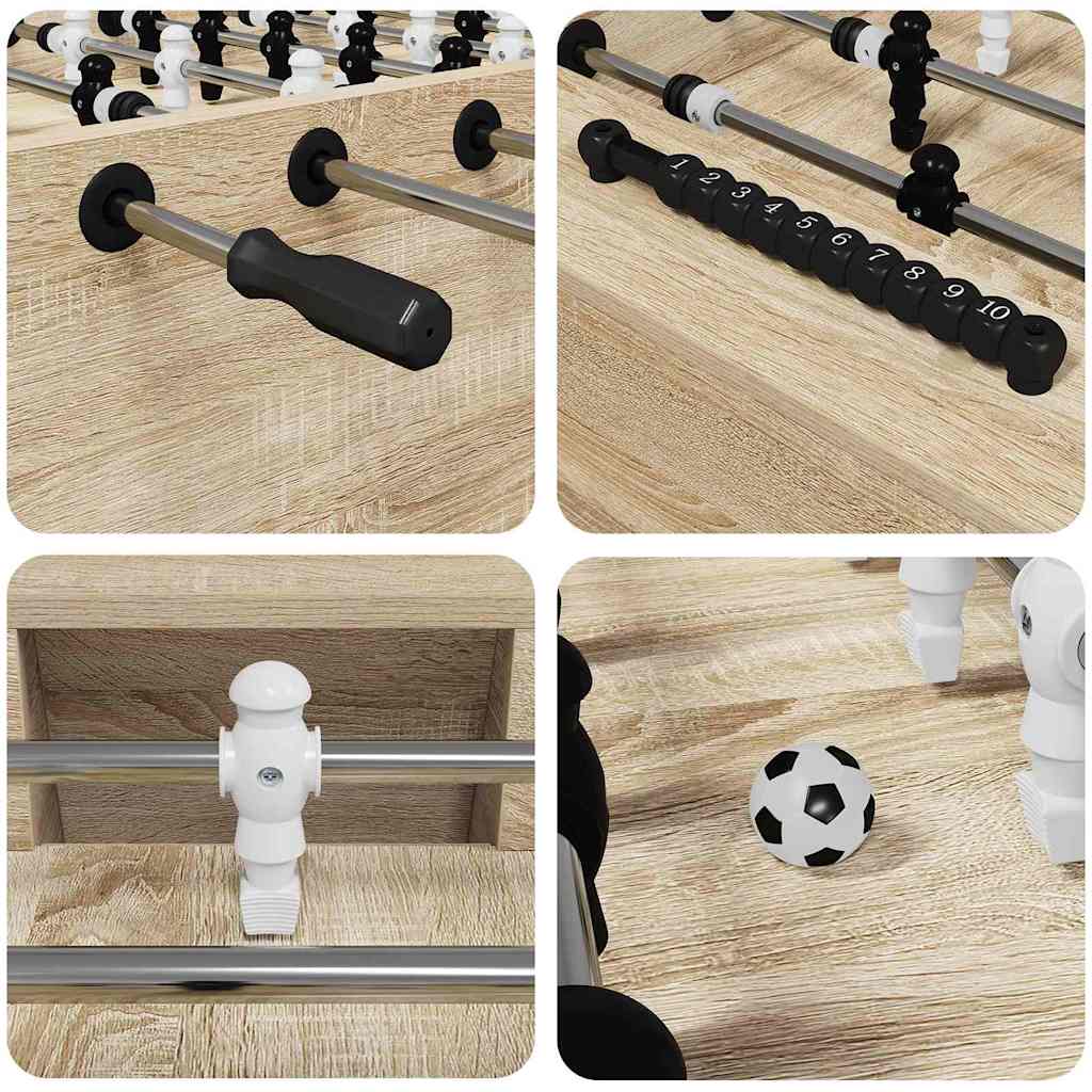 Tavolo da Calcio 2 pcs Rovere Sonoma 146,5 x 74 x 85 cm