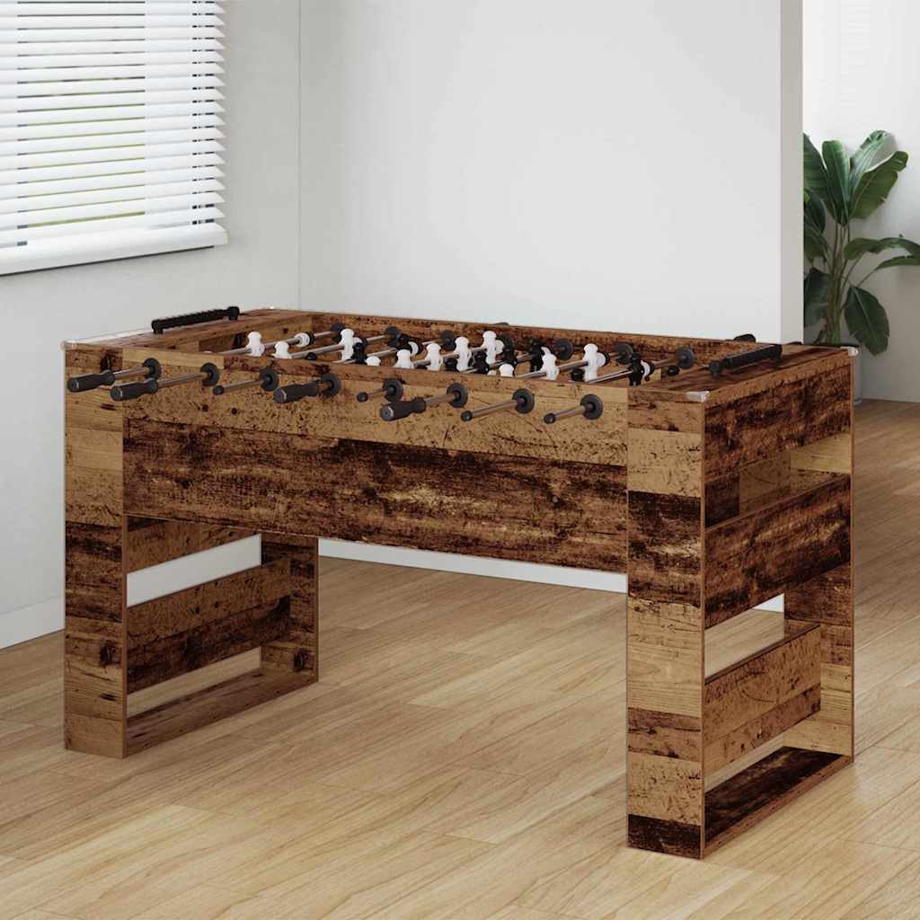 Tavolo da Calcio 2 pcs Legno vecchio 146,5 x 74 x 85 cm