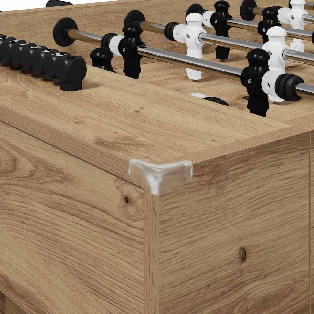 Tavolo da Calcio 2 pcs Rovere artigianale 146,5 x 74 x 85 cm