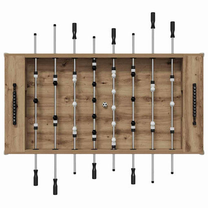 Tavolo da Calcio 2 pcs Rovere artigianale 146,5 x 74 x 85 cm