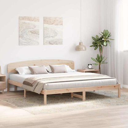 Struttura del letto Naturale 200 x 200 cm Pino massello | homemem39