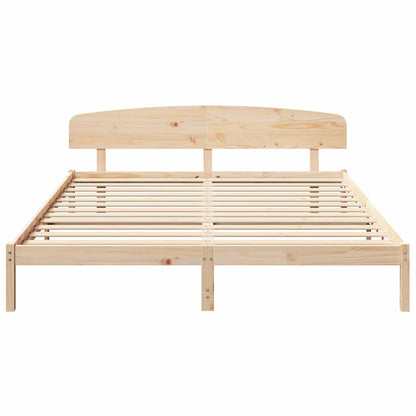 Struttura del letto Naturale 200 x 200 cm Pino massello | homemem39
