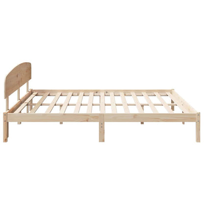 Struttura del letto Naturale 200 x 200 cm Pino massello | homemem39