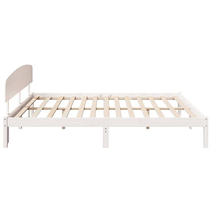 Struttura del letto Bianco 200 x 200 cm Pino massello | homemem39