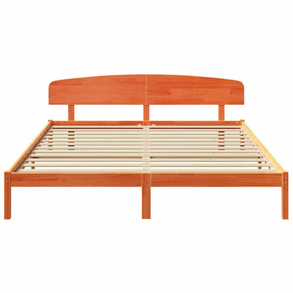 Struttura del letto Marrone cerato 200 x 200 cm Pino massello | homemem39