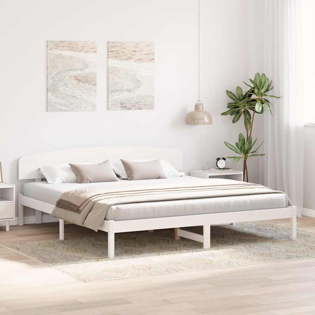 Struttura del letto Bianco 180 x 200 cm Pino massello | homemem39