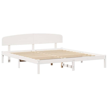 Struttura del letto Bianco 180 x 200 cm Pino massello | homemem39