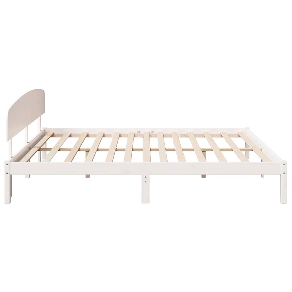 Struttura del letto Bianco 180 x 200 cm Pino massello | homemem39