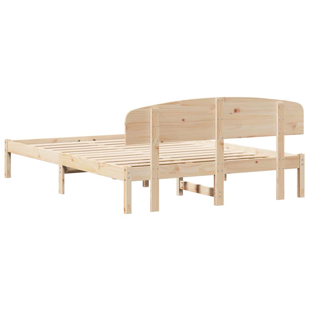 Struttura del letto Naturale 150 x 200 cm Pino massello | homemem39