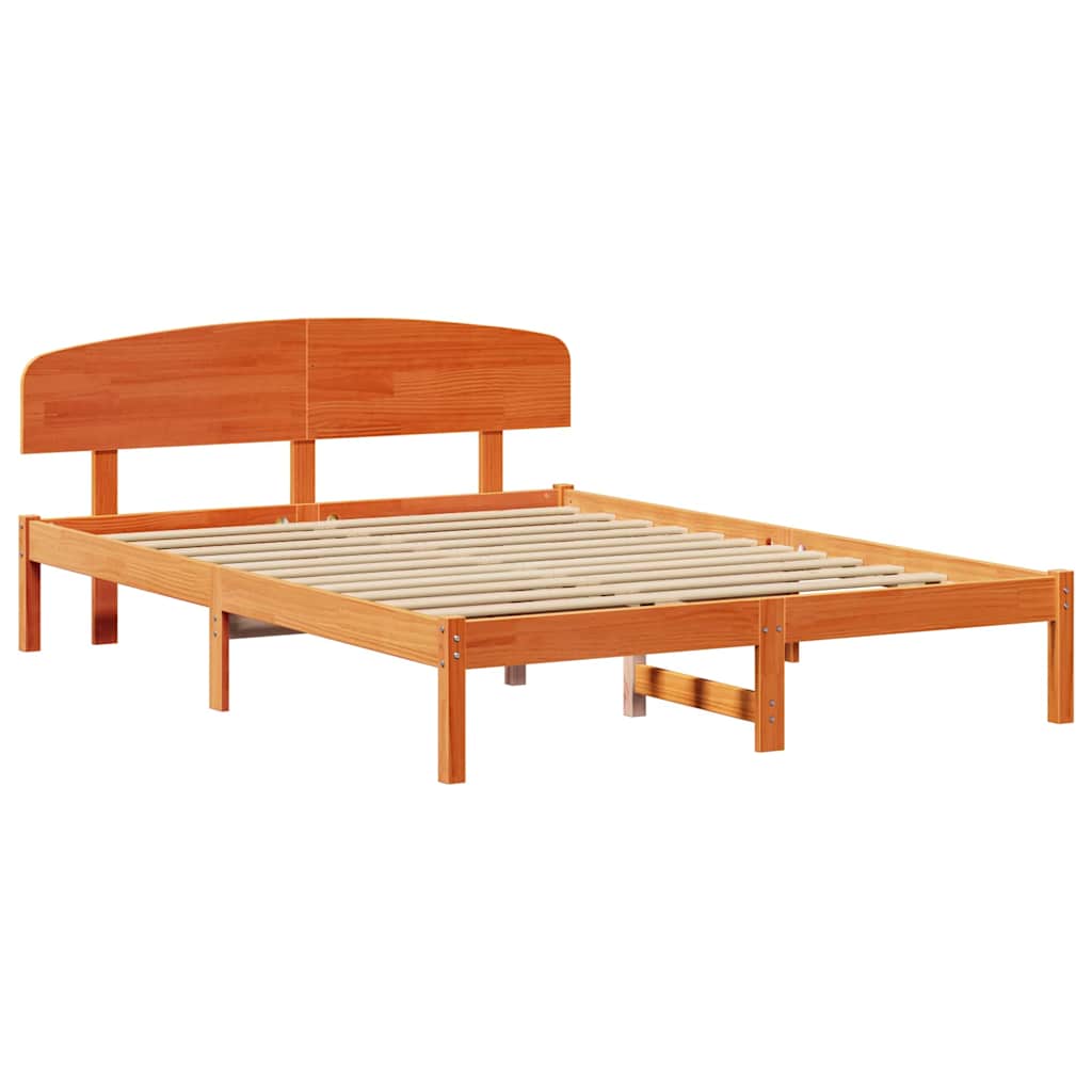 Struttura del letto Marrone cerato 150 x 200 cm Pino massello | homemem39