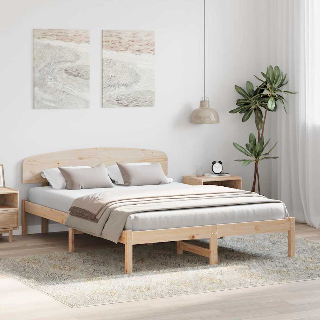 Struttura del letto Naturale 140 x 200 cm Pino massello | homemem39