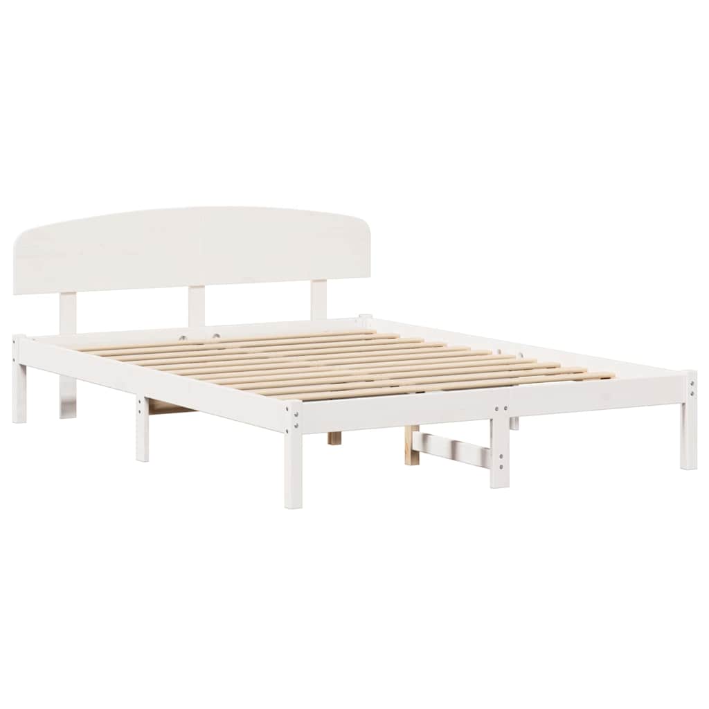 Struttura del letto Bianco 140 x 200 cm Pino massello | homemem39